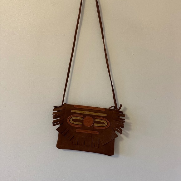 Grooves & Grain Handbags - Grooves & Grain Handmade Crossbody Brown Leather Patchwork Bag